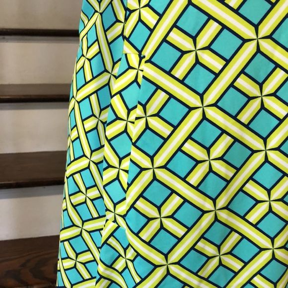 ALL FOR COLOR Citrus Grove Pattern Rich Half Sleeve Swing Dress UPF 50 Sz XS NWT - Picture 9 of 16